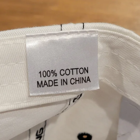 Ping G10 Hat Strap Back White Black Spell Out Golf Club Cotton Dad One Size - Picture 8 of 9